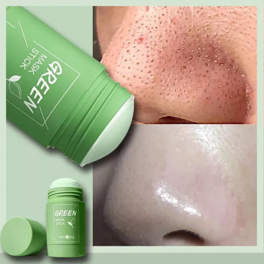 MASCARILLA FACIAL DE TÉ VERDE PARA LIMPIEZA PROFUNDA, REDUCCIÓN DE POROS.